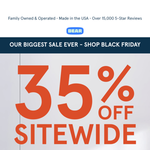 Shop 35% Off Sitewide!