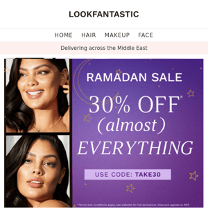 Ramadan Flash 🌙 30% Off