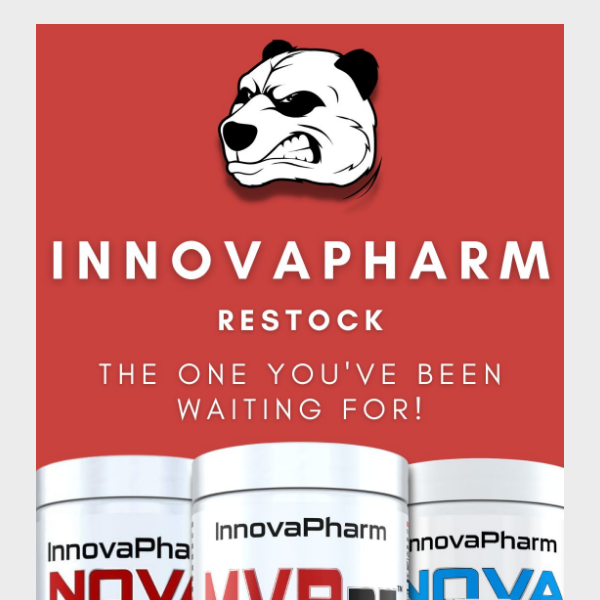 Innovapharm Restock! The Worlds Favourite Pre-Workout