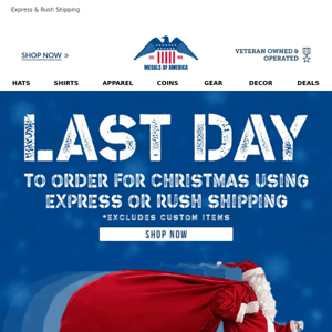 LAST DAY For Shipping!!! 🎄🎅