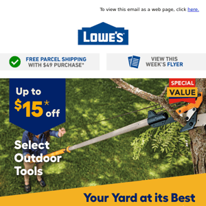 Who said yard care has to be expensive?