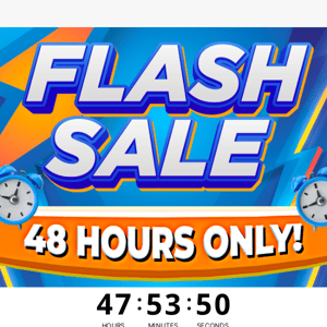🚀 48 Hour Only Flash Sale!