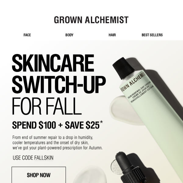 Switch Up Your Skincare + Save $25