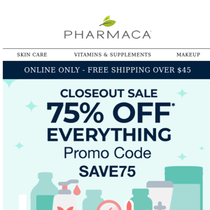 FINAL DAY - 75% off Everything