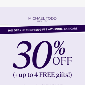 Treat yourself to some FREE gifts with purchase! (+30% OFF)
