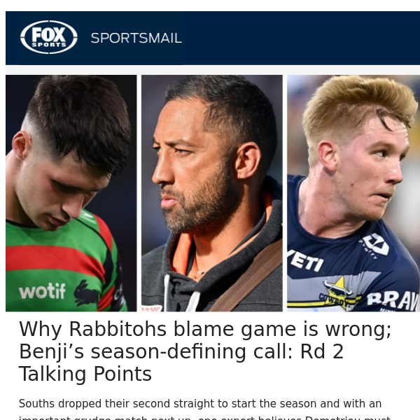 Round 2 NRL Talking Points 🗣 | AFL's shock finals fear laid bare