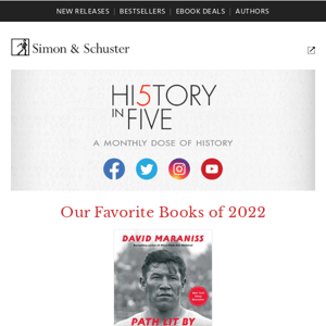 A year of History in Five: Favorite books of 2022