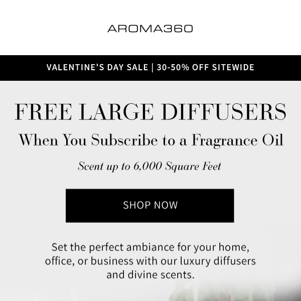 FREE Large Scent Diffusers