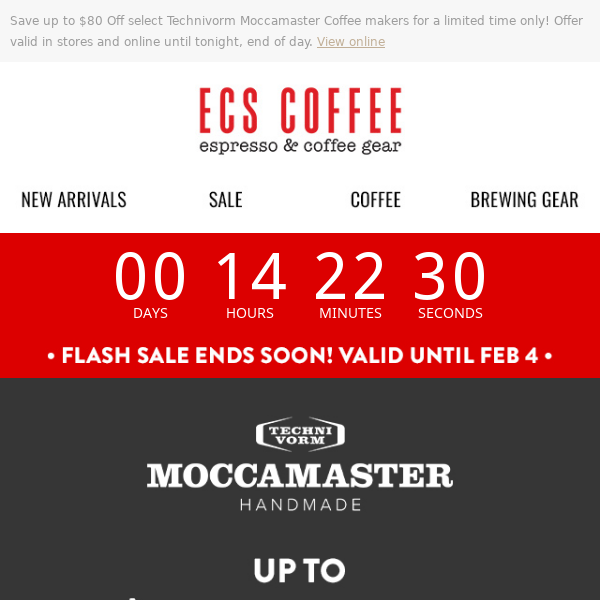 ⏰ Our Moccamaster Flash Sale ends TONIGHT!