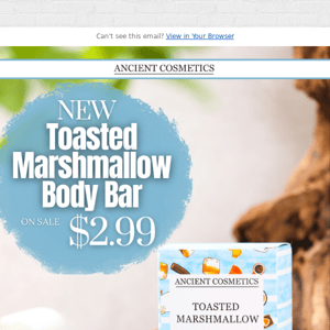 **New** Toasted Marshmallow Soap Bar: Try now for Just $2.99 each !