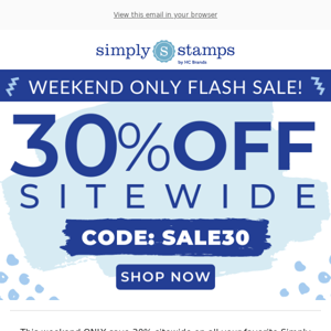 30% Off Flash Sale - Starts Now! ⏱️