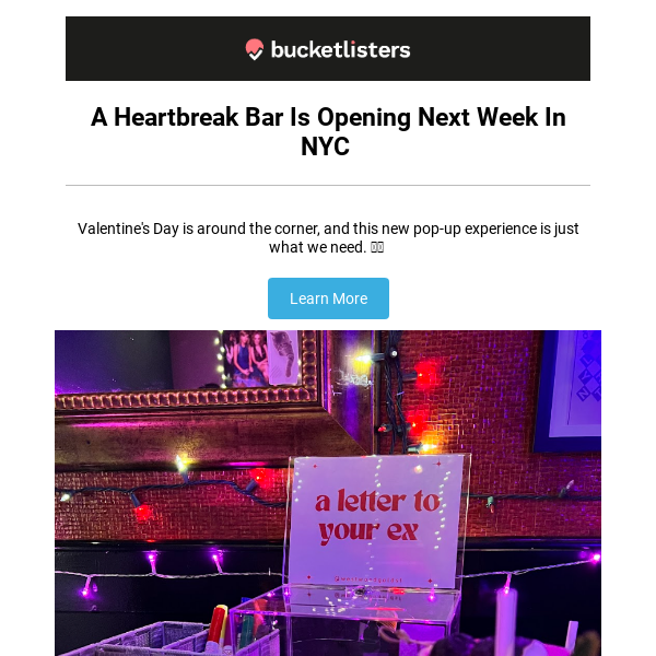 💔 Crushed Heartbreak Bar is coming to NYC!