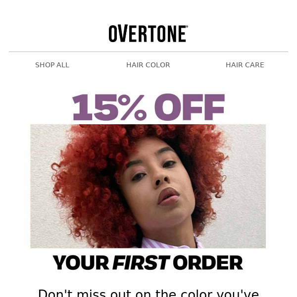Try oVertone and save 15% on your 1st order!
