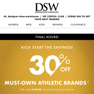 Last chance! Save on top athletic brands 👟