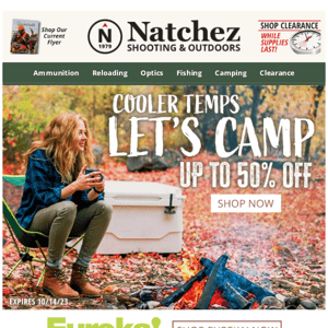 Up to 50% Off Camping Gear for the Fall!