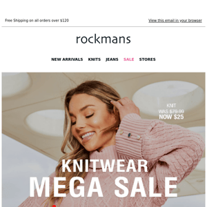 Katies, You've earned $15* Knits MEGA SALE