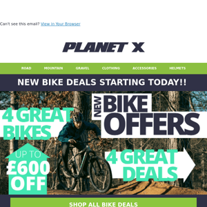 4 NEW BIKE DEALS