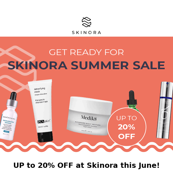 20% off your skincare this June ☀️