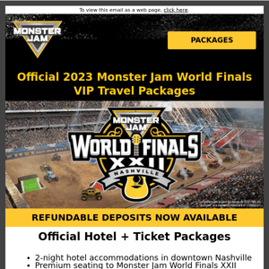 Travel Packages for Nashville World Finals Available Now