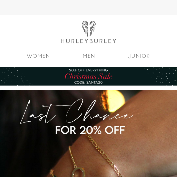 Early Bird's Last Chance: 20% Off Jewellery!