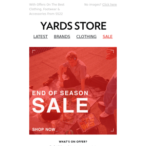 Shop The End Of Season Sale