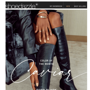 ShoeDazzle, Black Boots in Size 6