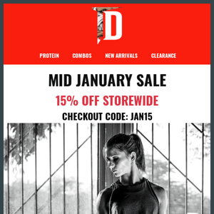 15% Off Mid Jan Weekend Sale 👻