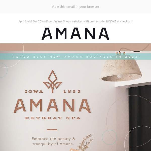 🔆Amana Retreat Spa🔆, a UNIQUE😏 spa experience...Amana style!