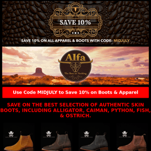 Save 10% on Boots & Apparel