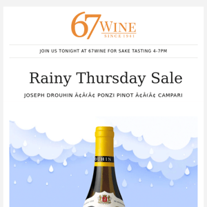 Rainy Thursday Sale!