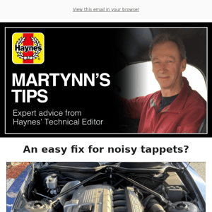 🙉 Martynn's Tips: How to Silence Noisy Tappets