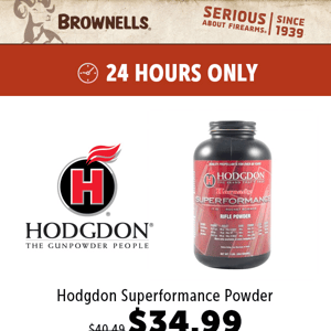 Flash Sale: Hodgdon Superperformance