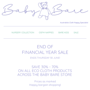 🎉EOFY SALE ENDS THURSDAY 🎉