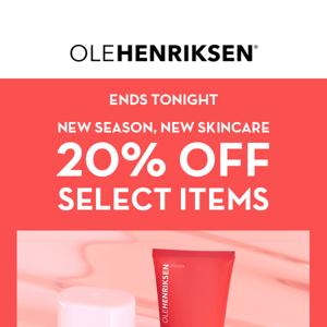 Last chance to save on spring skincare!