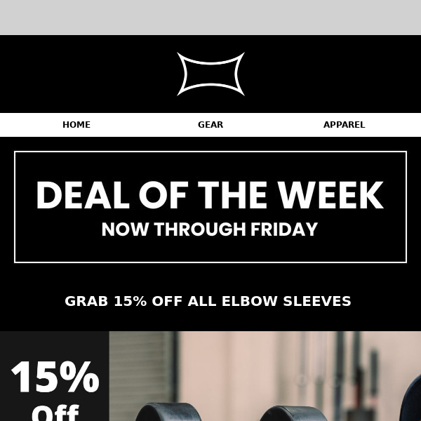 🌟DEAL OF THE WEEK | 15% OFF ELBOW SLEEVES