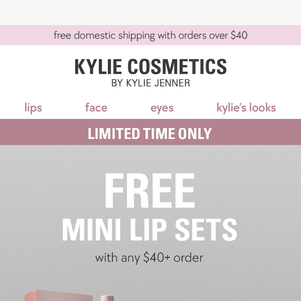 FREE mini lip sets 💋