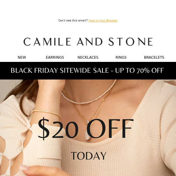 Hi Camile and Stone , Your $20 Voucher Expires Today ⏰