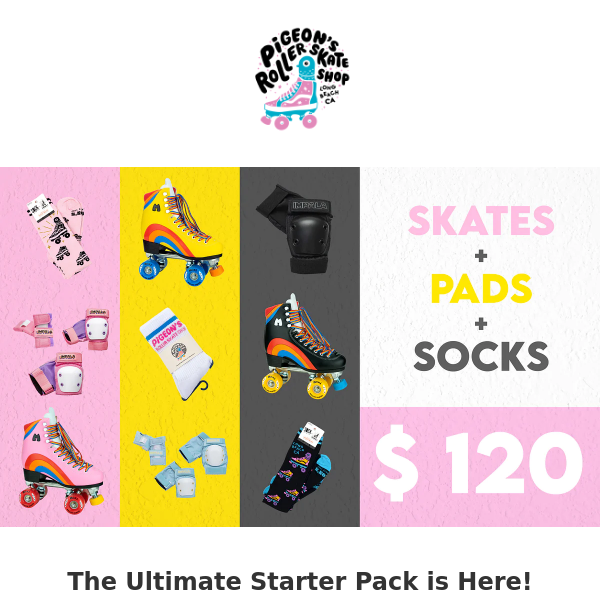 New Starter Skate and Pad set only $120!