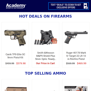Get It Now: Hot Deals on Firearms