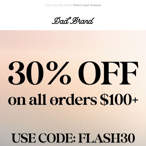 Flash Sale!