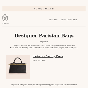 LaFlore Paris Returns to Kickstarter with Day-to-Night Vegan Handbag