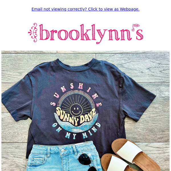 We ❤️ ❤️ 20% OFF! Shop graphics & shoes 20% OFF today. Shop in-store or online at www.brooklynns.com.