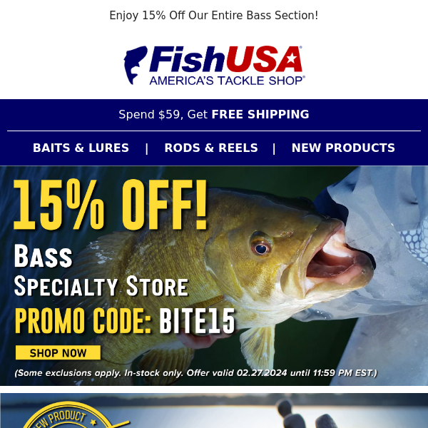 Big Bass Savings Start Now! - Fish USA