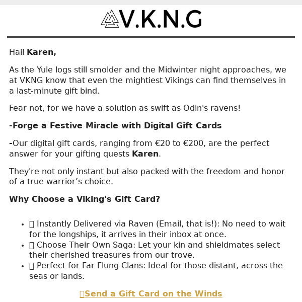 A Viking's Solution for Last-Minute Gift Warriors! 🎁