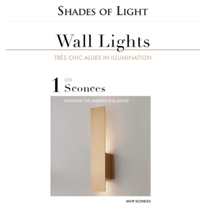 Chic Wall Lights You Need ✨