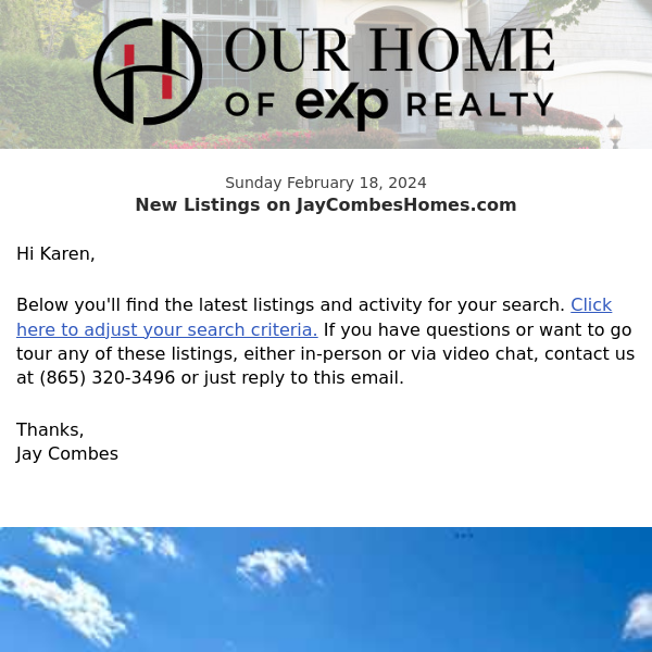 New Property Listings on JayCombesHomes.com