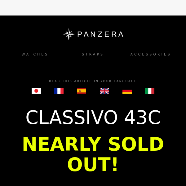 Classivo 43C Nearly Sold Out