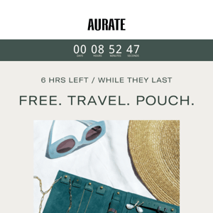 6 HRS LEFT (!) FREE TRAVEL POUCH