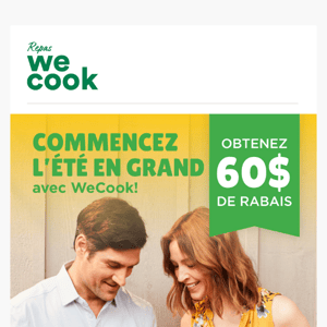 Commencez l'été en grand avec 60$ de rabais ☀️