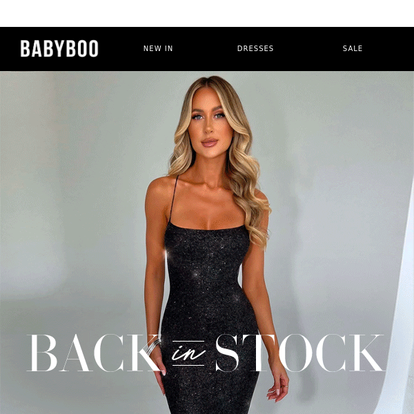 Babyboo Fashion, Your Back in Stock Notification 🤍